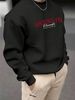 Men's Loose Casual Fashion BROOKLY Letter Pattern Printed Round Neck Long Sleeved Pullover Hoodie For Autumn And Winter_viptrois.com