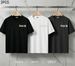 3 Pack Men's Oversized T-Shirts, 100% Cotton Crew Neck Casual Tees, Relaxed Fit Minimal Floral Text Print Design, Black White Grey_viptrois.com