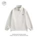 Men's Clothing heavyweight half zipper stand collar sweatshirt men's brand new oversize loose long sleeve sports all match jacket_viptrois.com