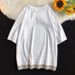 Men's Clothing New Short Sleeved T Shirt For Men In Summer Trendy Simple Half Sleeved Top Loose Casual Trendy Brand T Shirt_viptrois.com