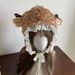 Forest Girl Dress Up Plush Simulation Cute Lace Deer Show Face Small Thick Warm Ear Protection Lei Feng Hat_viptrois.com