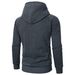 New Side Zipper Design Hooded Men's Solid Color Jacket Fashionable Casual Cardigan Sweatshirt_viptrois.com