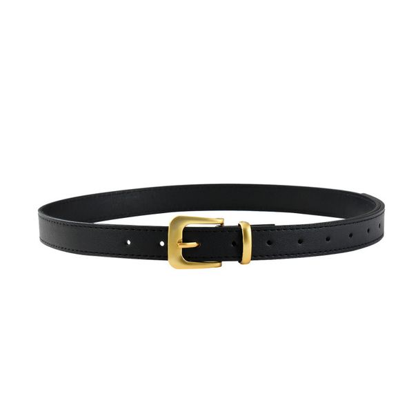 New INS Style For Women Summer Matching Jeans Suit Personality Fashion Gold Pin Buckle Belt Lady_viptrois.com