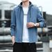 Autumn Hooded Youth Trend, Black Workwear Top, Loose Casual Jacket, Men's Spring And Autumn Styles_viptrois.com