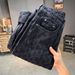 Men's Clothing Xintang Fashion Ripped Jacquard Pants Men's Trendy Brand Summer Loose Straight Washed Casual Jeans Men's Thin_viptrois.com