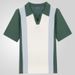 Men's Clothing Menswear Summer New Lapel Sweater Patchwork Contrast Color Pullover Business Polo Shirt_viptrois.com