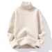 "Men's High Neck Pullover Sweater – Soft Knit Base Layer For Casual & Layered Outfits, Plus Size Available"_viptrois.com