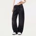 Washed Vintage Punk Oversized Denim Scimitar Men's Street Style Versatile Loose Casual Long Pants_viptrois.com