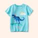 Mother & Kids Summer Children's Short Sleeved Cotton T Shirt Boys' Casual Fashion Short Sleeved Tops Small And Medium Children's Clothing_viptrois.com