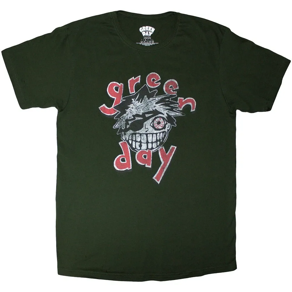 Green Day Eye Patch Authorized Mens T-Shirt Mens Womens Tees Top-_viptrois.com