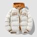 Winter New Men, Youth Windproof Warm Coat, Trendy Casual Two-Piece Top, Cotton Padded Jacket For Men_viptrois.com