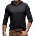 Loom European American Popular Long Sleeve Spring And Autumn Foreign Trade Cross-Border Men's Casual Solid Color_viptrois.com