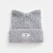 Hairline for women autumn and winter 2023 new knitted big head circumference cat ear pile furry cold hat_viptrois.com