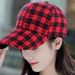 New Little Fragrant Hood Children's Checkered Baseball Fashion Korean Versatile Duck Tongue Hat 2024 Spring/Summer_viptrois.com