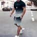 Men's 3D Casual Sports Suit Two Piece Set For Summer Outdoor Activities Hot Selling Item_viptrois.com