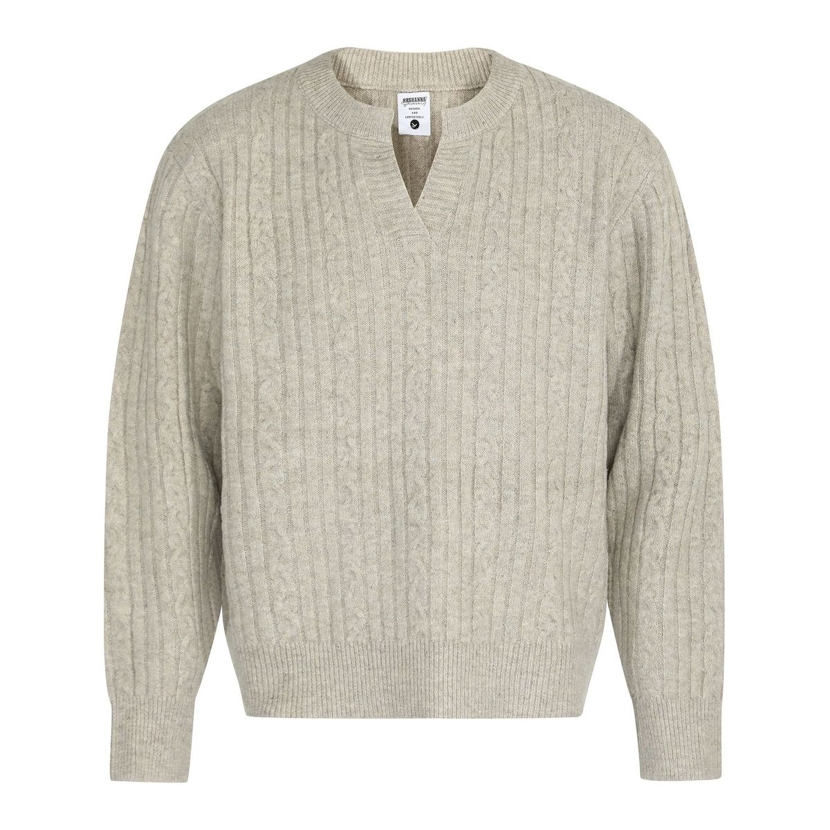 G215 High-End Neutral Simple Sweater Old Money Style Design Trendy Men's Loose Long Sleeve Knitwear_viptrois.com