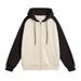 Men's Zip-Up Fleece Hoodie – Winter Streetwear Jacket With Thickened Inner Lining (Rabbit Wool Blend, Anti-Static, Distressed Print, M-3XL)_viptrois.com