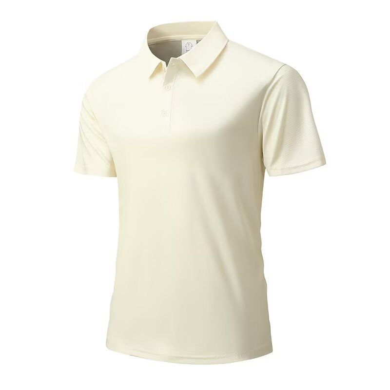 Breathable Summer Versatile Elastic Ice-feel Casual Tech Business Quick-dry Polo Shirt With A Turn-down Collar For Men_viptrois.com