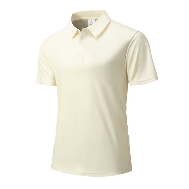 Breathable Summer Versatile Elastic Ice-feel Casual Tech Business Quick-dry Polo Shirt With A Turn-down Collar For Men_viptrois.com