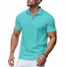 Men's Breathable Mesh Polo Shirt - Slim Fit Quick-Dry Short Sleeve T-Shirt For Golf & Casual Wear_viptrois.com