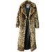 Men's Clothing Women's Leopard Fur Coat Mink Coat Long Fashionable Casual Top European And American Loose Large Size Warm Windbreaker_viptrois.com