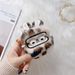 Korean Style Leopard Print Rabbit Ear Pro Earphone 2/3/4 Generation Bluetooth Plush Protective Case For Women_viptrois.com