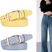 Internet Celebrity Style For Women PU Leather 2025 Ladies Pin Buckle Fashion Simple Versatile Jeans Belt Trendy_viptrois.com