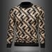Autumn And Winter New Trendy Warm Semi-turtleneck Sweater Men's Fashion Statement Knitwear Sweater_viptrois.com