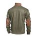 Men's Clothing Zip Up Jacket Zip-Up Half-Sleeve Hoodie – Stylish Color-Block Stand Collar Pullover For Casual & Outdoor Wear (S-3XL, Green/Gray)_viptrois.com