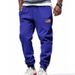 Cross Border Independent Station Spring And Autumn American Loose Men's Casual Simple Freedom Independence Day Sports Casual Drawstring Sweatpants_viptrois.com