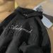 Men's Clothing Trendy Suede Hooded Jacket Spring New American Retro Loose Casual Pullover Top_viptrois.com