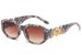 Two Circles New Small Square Frame Head Decoration Sunglasses Personality Trend Polygon Glasses_viptrois.com