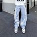 Men's Clothing High Street Retro Popular Jerseys Short Sleeved Tops Round Neck Pullover Loose Versatile T Shirt_viptrois.com