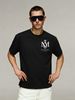 Men's Clothing Men's 100% Cotton Short Sleeve T-Shirt Crown MV Monogram Logo Trendy Brand Summer High Street Loose Fit Top Versatile Niche Style_viptrois.com