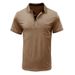 High Quality Summer New Men's Lapel Solid Ventilate Polo Short Sleeve Fashion Business Casual Multicolour Short Sleeve T-shirt_viptrois.com