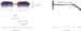 Rimless Gradient Sunglasses For Women Retro Square Parasols Men Girls Frameless Fashion Glasses_viptrois.com
