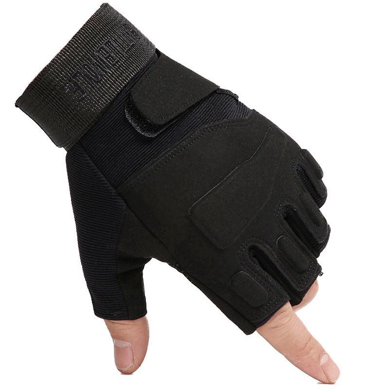 Tactical gloves men's black hawk full finger military fans special forces training protection cycling mountaineering half finger outdoor gloves_viptrois.com