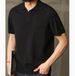 Old Money Style Thin V Neck Knitted Polo Shirt Short Sleeve High End Textured Men's All Match T Shirt Trend_viptrois.com
