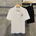 2025d Trendy Printed Letter 0k Men's Turn-down Collar Polo Shirt Short Sleeve T-shirt Summer New Business Casual Top_viptrois.com