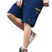 Men's Clothing Summer Casual Cargo Shorts Loose Fit Ins Drawstring Trendy Student Wear_viptrois.com