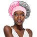 New Wide Brim Color Matching Sleeping Cap Ladies Fashion Elastic Chemotherapy Cap Two Color Stitching Hair Care Washing Cap_viptrois.com