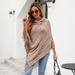 Hooded striped tassel cape shawl Feminine scarf over_viptrois.com