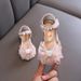 Autumn 2024 new girls princess girls small and large children pearl princess shoes leather shoes_viptrois.com