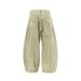 Men's Trendy Detachable Scarf Design Reversible Tie-Dye Vintage Dirty Wide-Leg Pants_viptrois.com