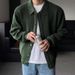 Pure Turn-down Collar Single-breasted Knitted For Men, Spring And Autumn American Style, New Simple Solid Color Casual Loose_viptrois.com