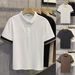 Men's Summer Pique Cotton Polo Shirt Short Sleeve Regular Fit Business Casual T-Shirt In White Black Breathable Spring Autumn Wear_viptrois.com