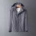 Autumn And Winter Waterproof Jacket Men's Outdoor Velvet Thermal Jacket Large Size Jacket Mountaineering Suit_viptrois.com