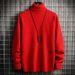 Men's Clothing Autumn And Winter High Collar Half High Collar Slim Fit Plus Velvet Thick Warm Inner Wear Knitted Base Wool Sweater_viptrois.com