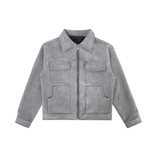 Men's Clothing High Street Multi Pocket Workwear Jacket Trendy Brand Autumn And Winter Loose National Trend Zipper Casual_viptrois.com