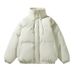Unisex Oversized Puffer Jacket With Stand Collar - Winter Warm Thickened Cotton Coat For Men & Women (M-8XL, Multiple Colors)_viptrois.com